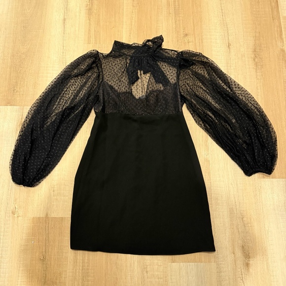 BCBGMAXAZRIA Blouson Sleeve Dress Size 10 (NWT) - Picture 2 of 7